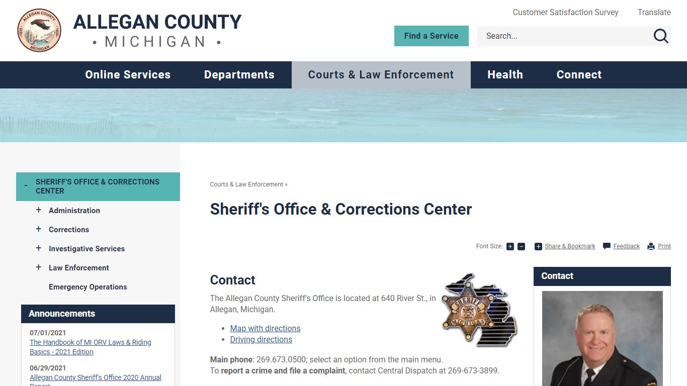 Sheriff's Office & Corrections Center | Allegan County, MI