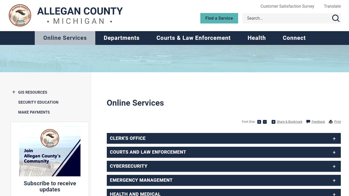 Online Services | Allegan County, MI